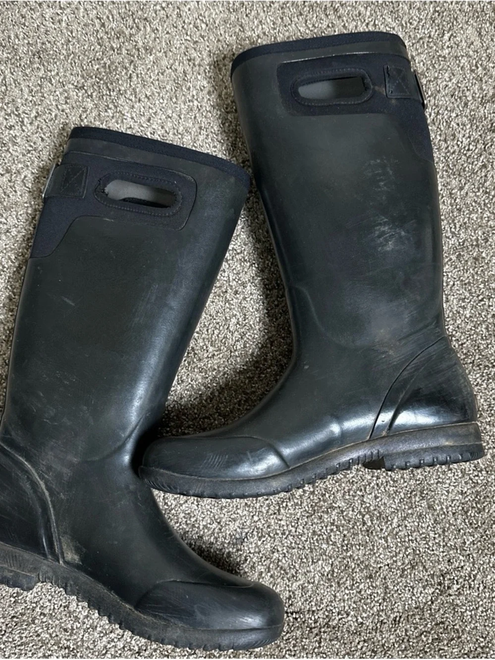 BOGS Tacoma Tall Black Waterproof Insulated Rain Boots Women’s Size 9